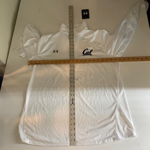 California Golden Bears Shirt Womens XL White Locker Half Zip Under Armour Cal - Picture 6 of 13